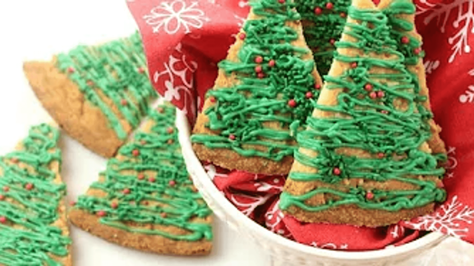 How To Make Christmas Tree Shortbread Cookies | Simply Bakings thumbnail