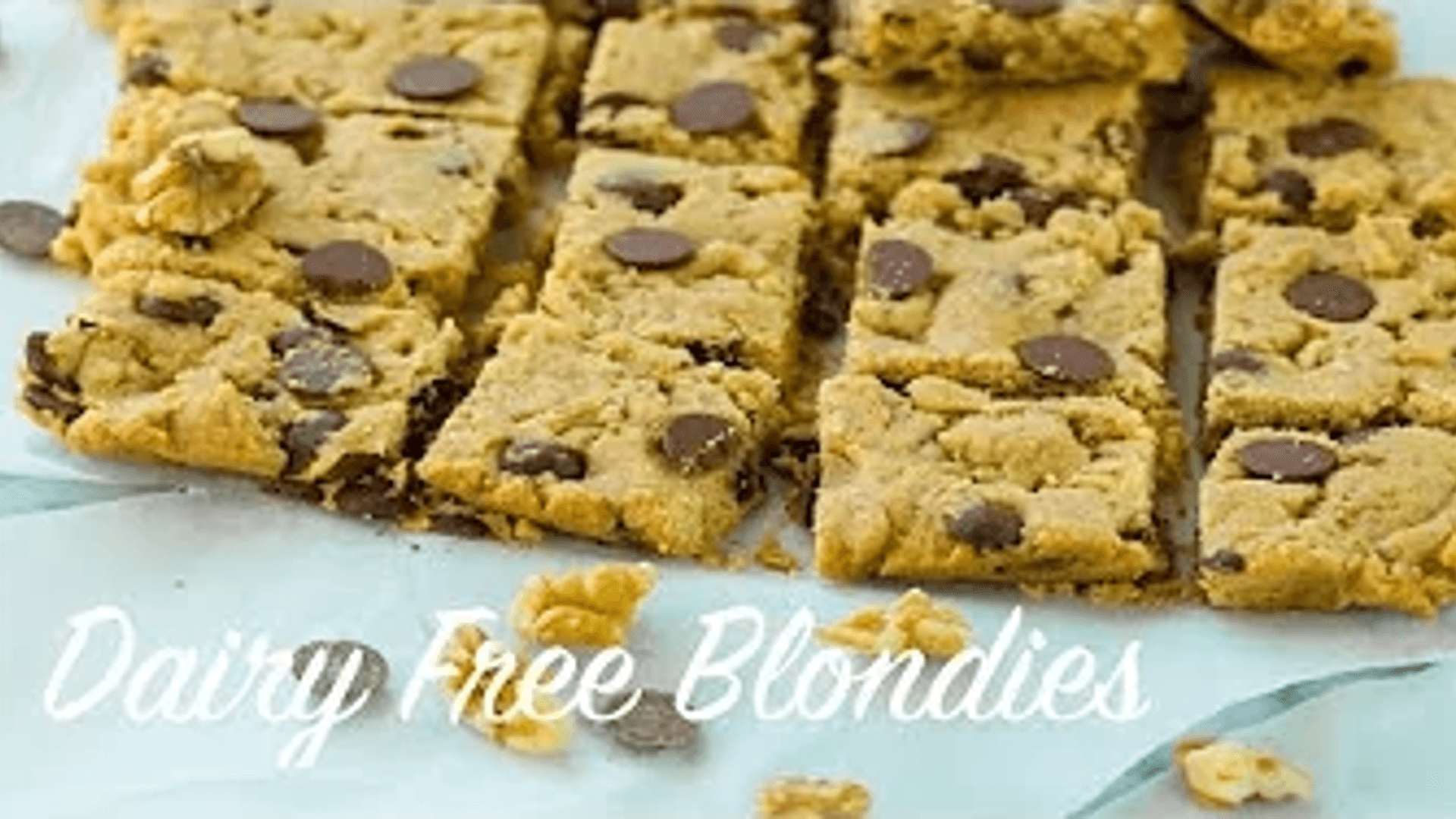 Dairy Free Blondies - Quick & Delicious thumbnail