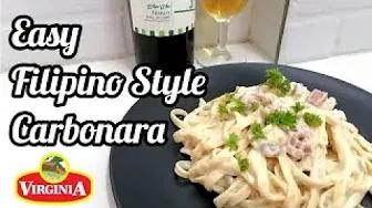 FILIPINO STYLE CARBONARA featuring VIRGINIA PEAR SHAPED HAM | Taste Buds PH thumbnail