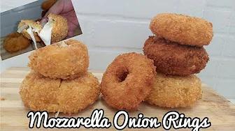 MOZZARELLA ONION RINGS | How to make Mozzarella Onion Rings | Taste Buds PH thumbnail