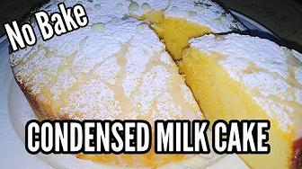 EASY CONDENSED MILK CAKE (madali lang) | Condensed Milk Recipe | Taste Buds PH thumbnail