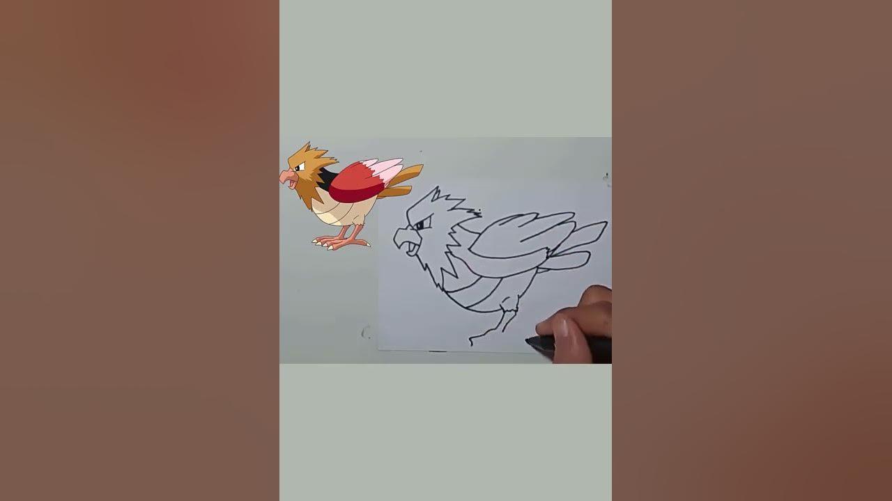 draw pokemon SPEAROW #shorts #pokemon thumbnail