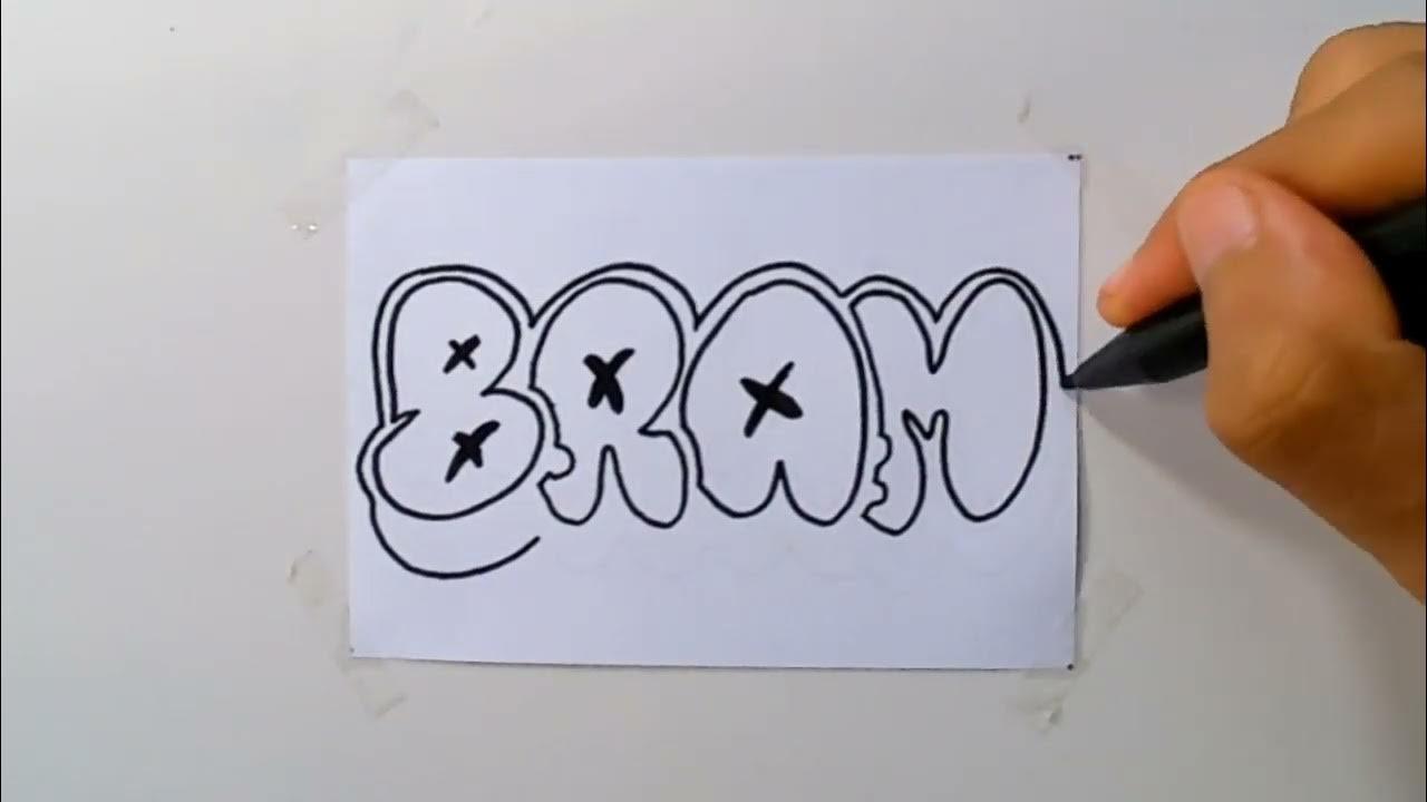 Menggambar Grafiti Nama BRAM ( riquest ) thumbnail