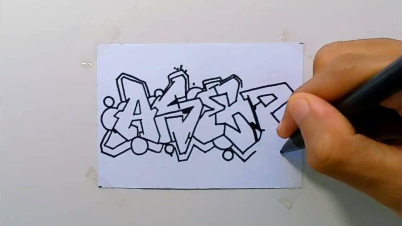 Menggambar Grafiti Nama ASEP ( riquest ) thumbnail