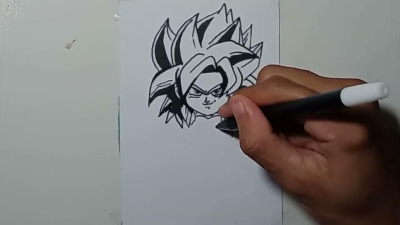 draw gogeta ssj4 chibi thumbnail