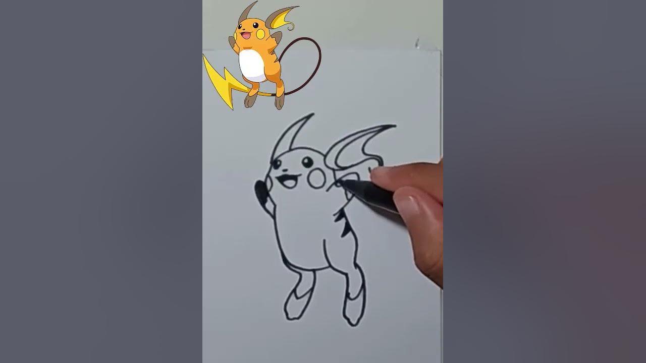 DRAW RAICHU #shorts #pokemon thumbnail