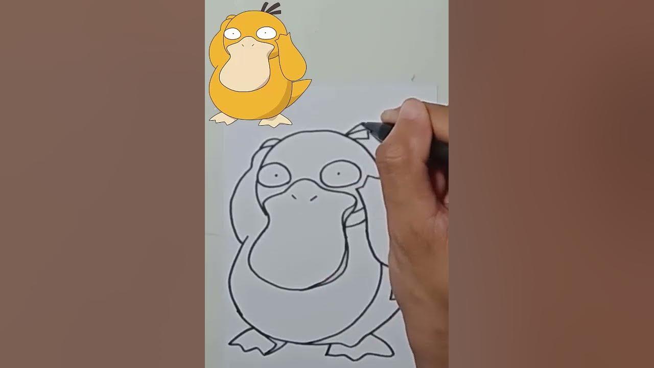 Draw Pokemon PSYDUCK #shorts thumbnail