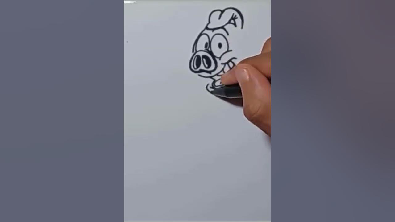 Draw Grafiti pig2 #shorts thumbnail