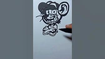 DRAW CARTOON MOUSE #shorts #grafity #menggambar thumbnail