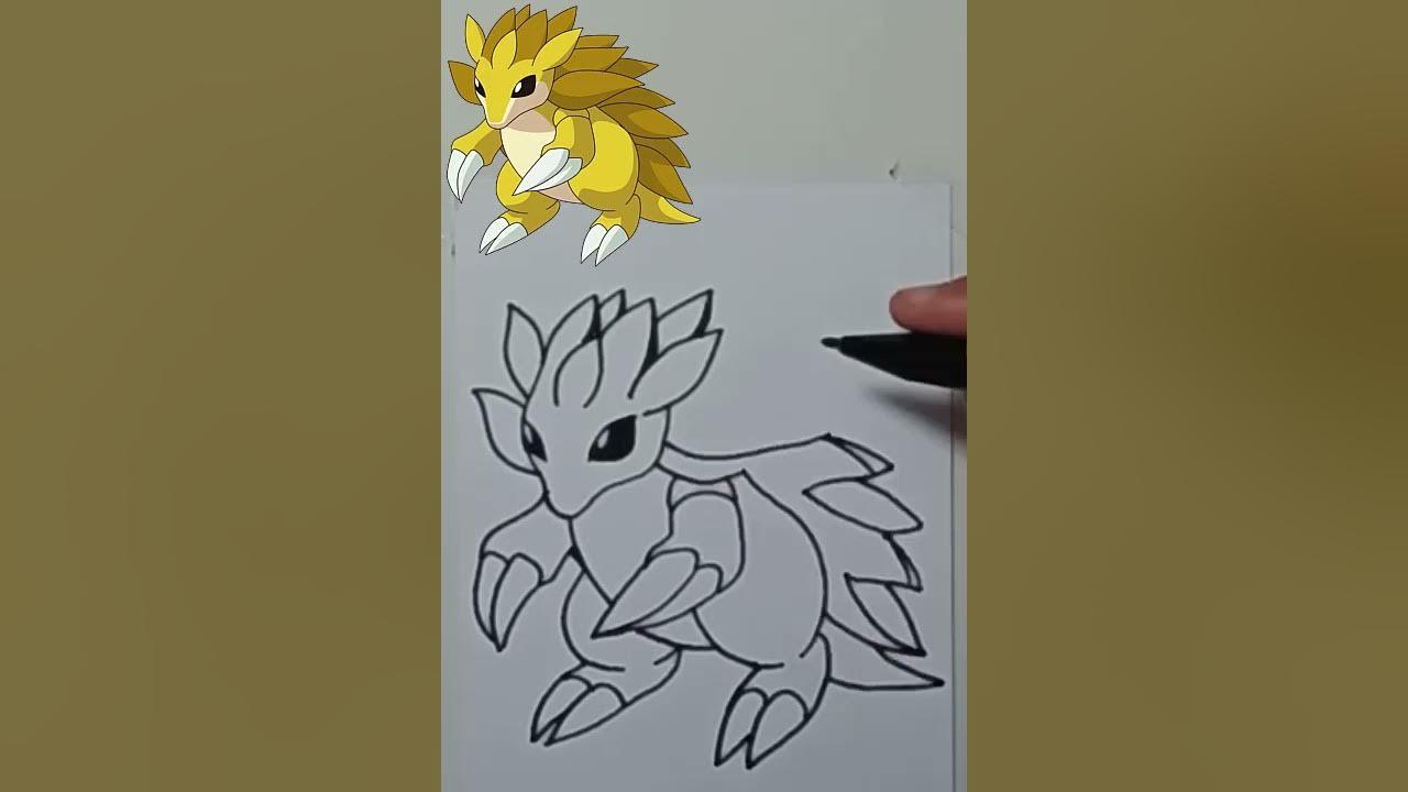 DRAW POKEMON SANDSLASH EASY thumbnail