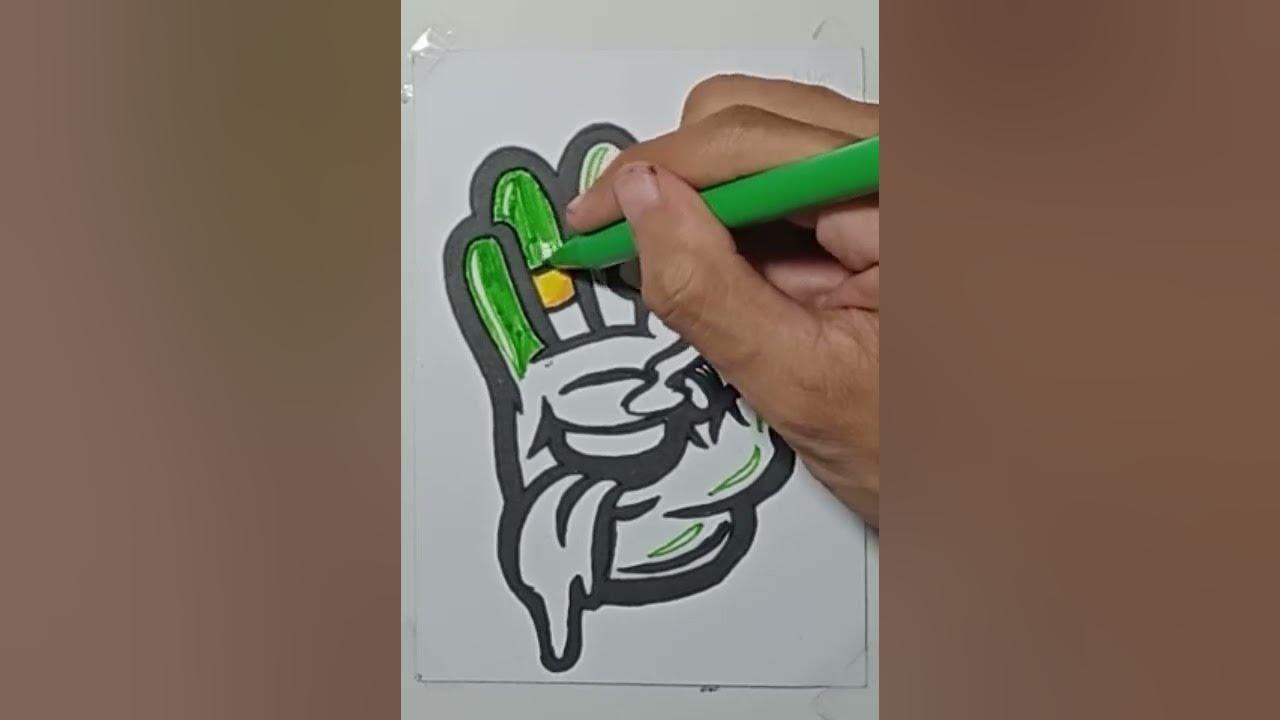 Draw grafiti cartoon smoking blunt thumbnail