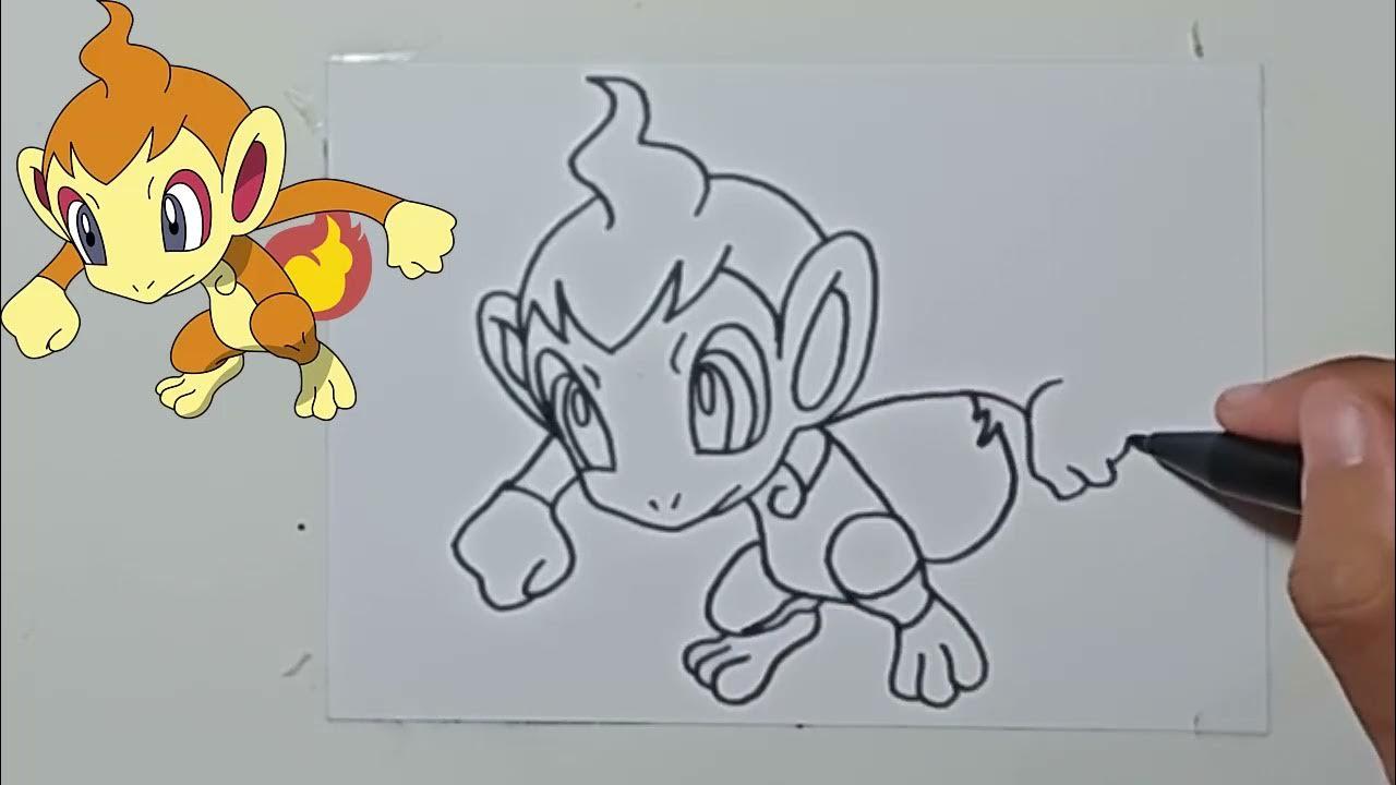 Draw Pokemon chimchar thumbnail