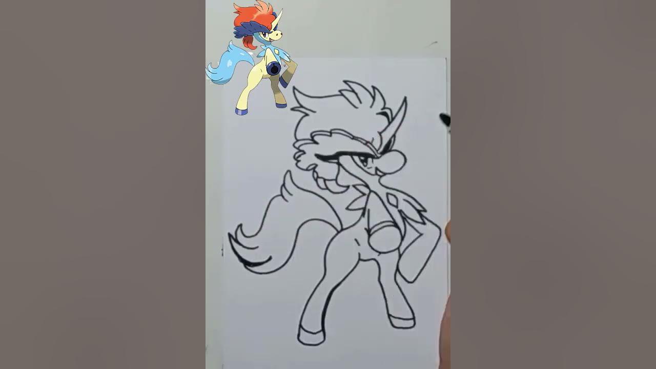 DRAWING POKEMON KELDEO #shorts thumbnail