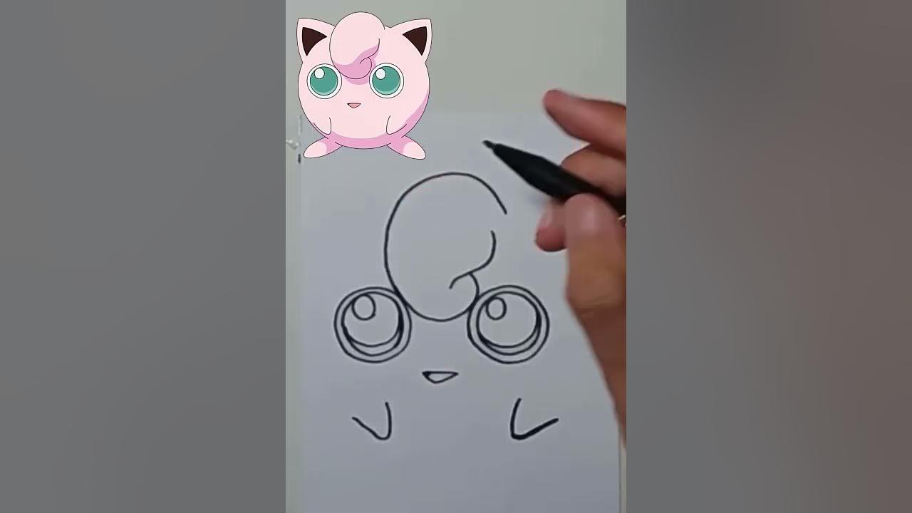 DRAWING POKEMON JIGGLYPUFF #shorts thumbnail