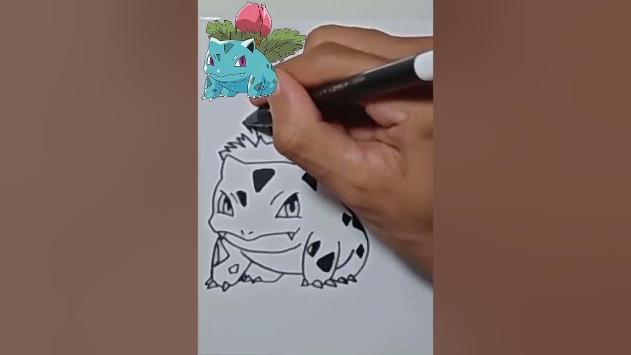 DRAWING IVYSAUR #shorts thumbnail