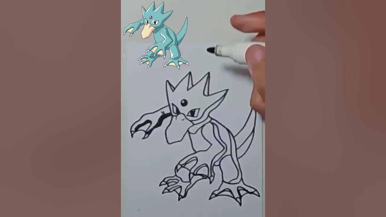 DRAWING POKEMON GOLDUCK #shorts thumbnail