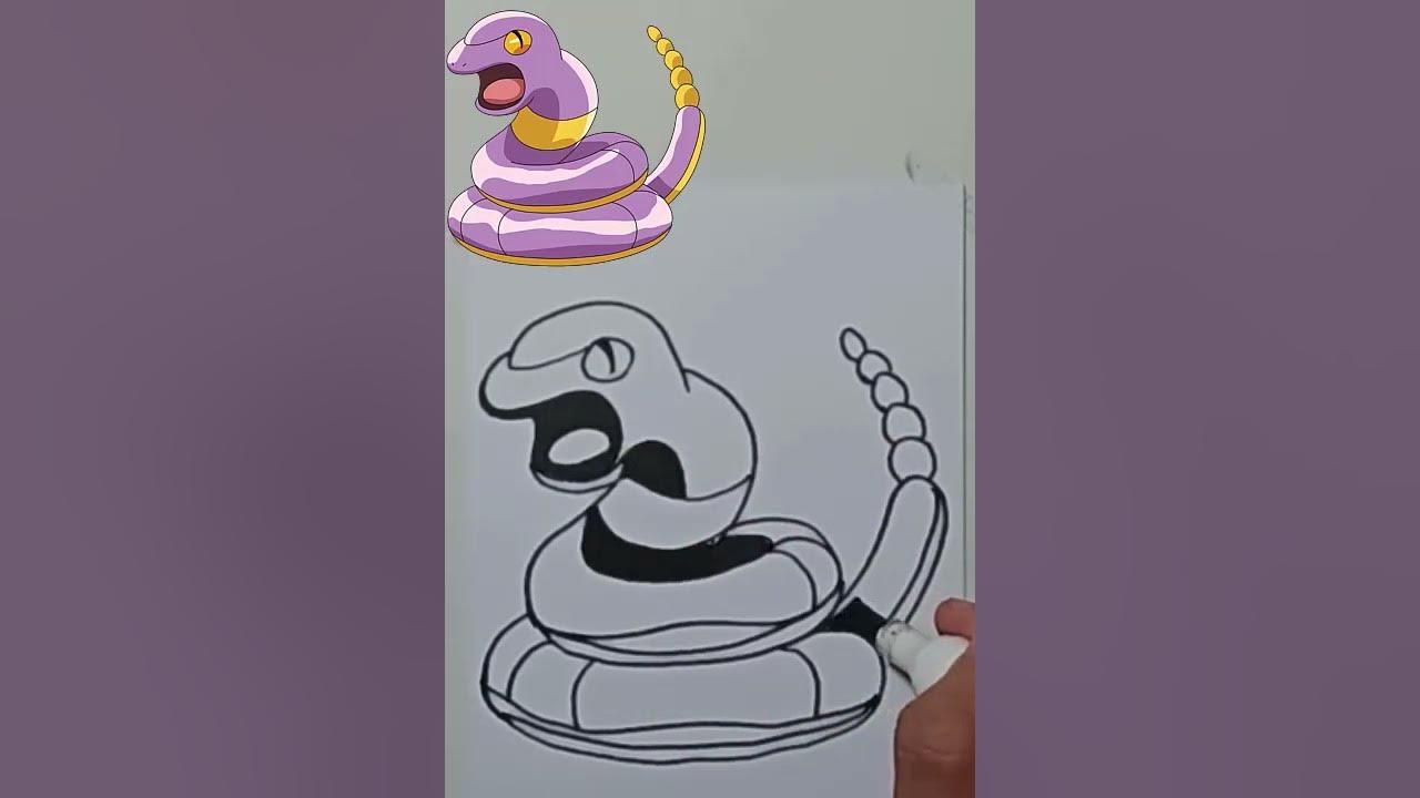 DRAWING POKEMON EKANS #shorts thumbnail