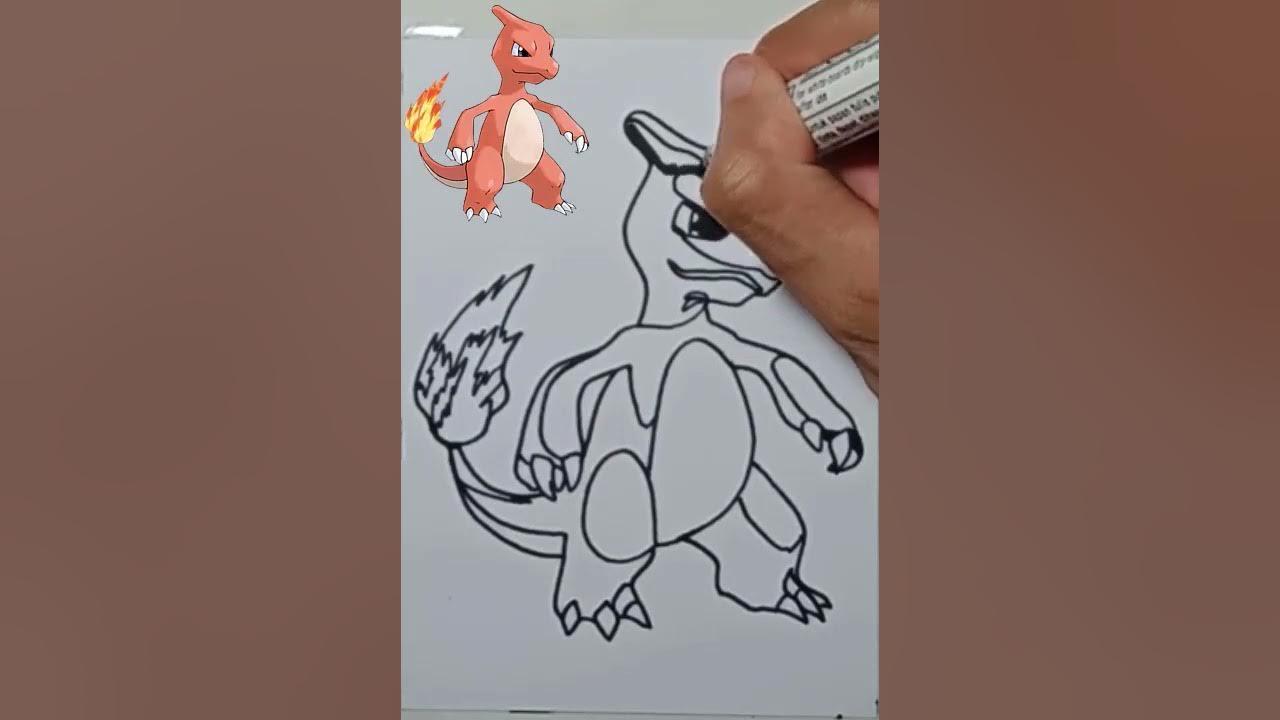 MENGGAMBAR POKEMON CHARMELEON thumbnail