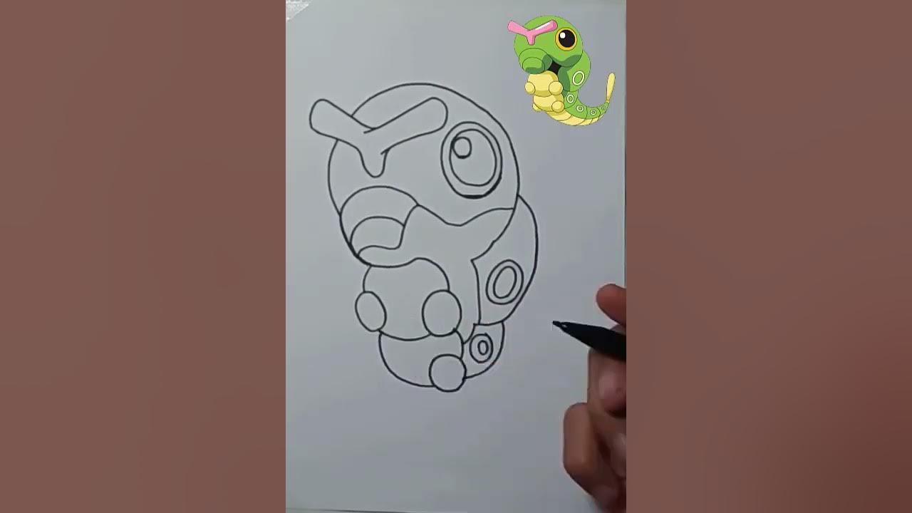 MENGGAMBAR POKEMON CATERPIE thumbnail