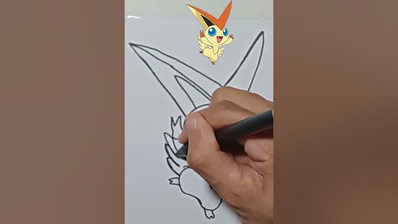 MENGGAMBAR POKEMON VICTINI DENGAN MUDAH thumbnail