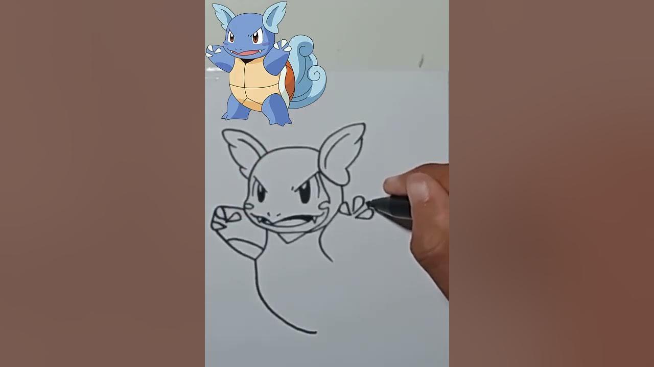 MENGGAMBAR POKEMON WARTORTLE DENGAN MUDAH thumbnail