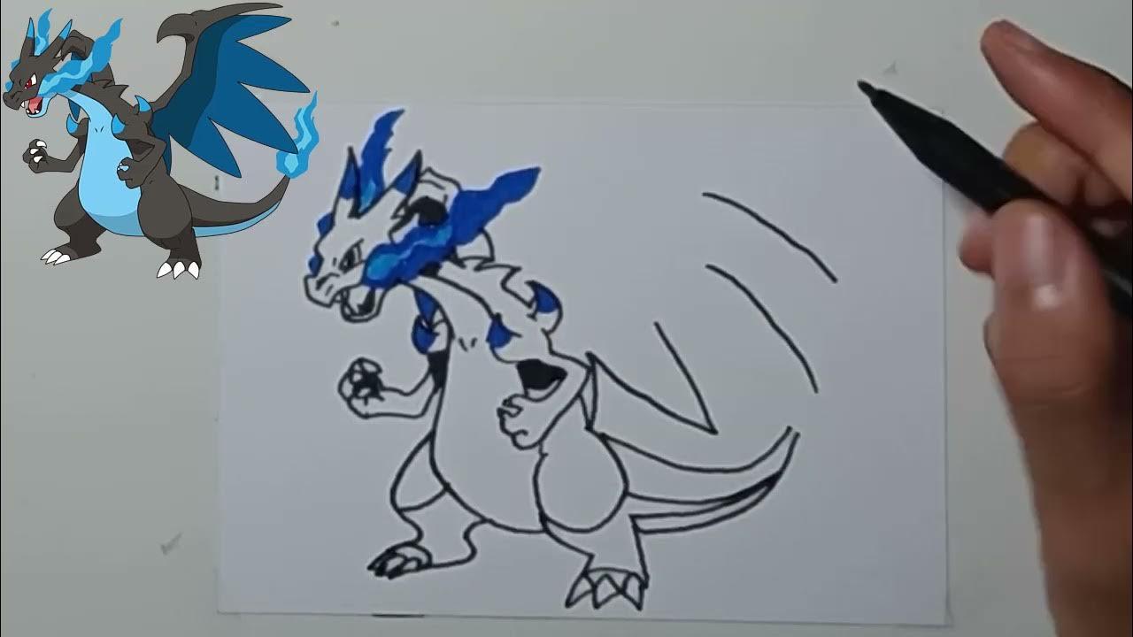 CARA MENGGAMBAR MEGA CHARIZARD X DENGAN MUDAH thumbnail