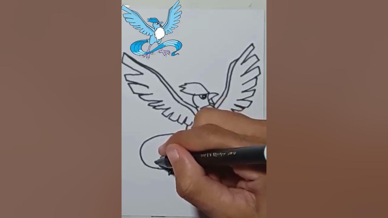 DRAWING ARTICUNO #shorts thumbnail