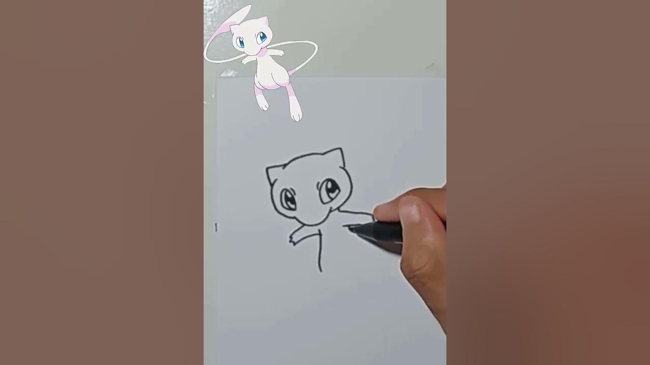 DRAWING MEW #shorts thumbnail