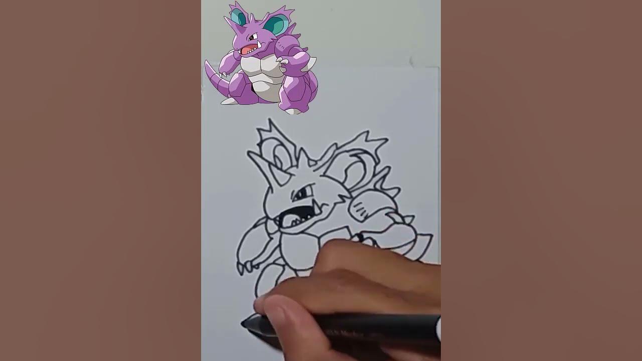 DRAWING NIDOKING #shorts thumbnail