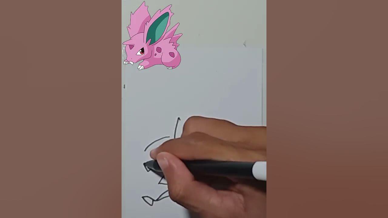 CARA MENGGAMBAR NIDORAN MACHO MUDAH BANGET thumbnail