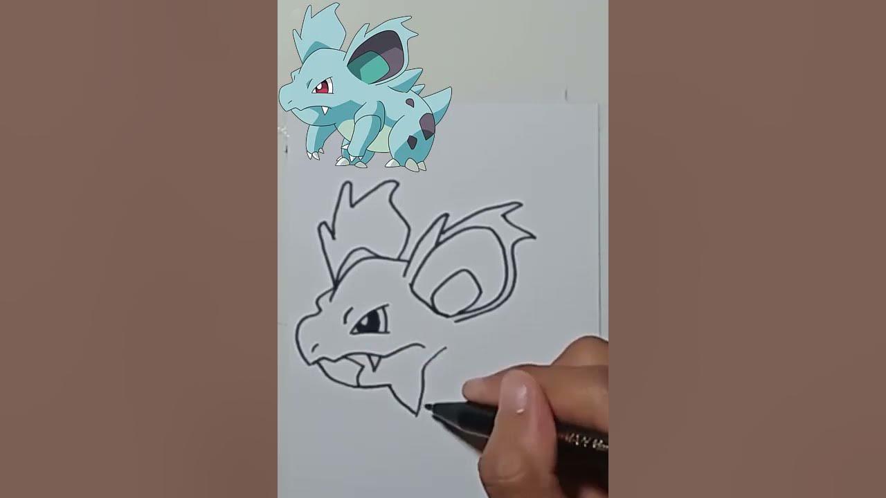 CARA MENGGAMBAR NIDORINA MUDAH BANGET thumbnail