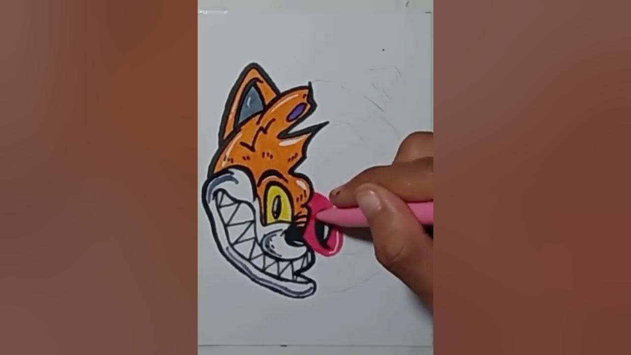 #shorts Menggambar Grafity Karakter 🐷 x 🦊 thumbnail