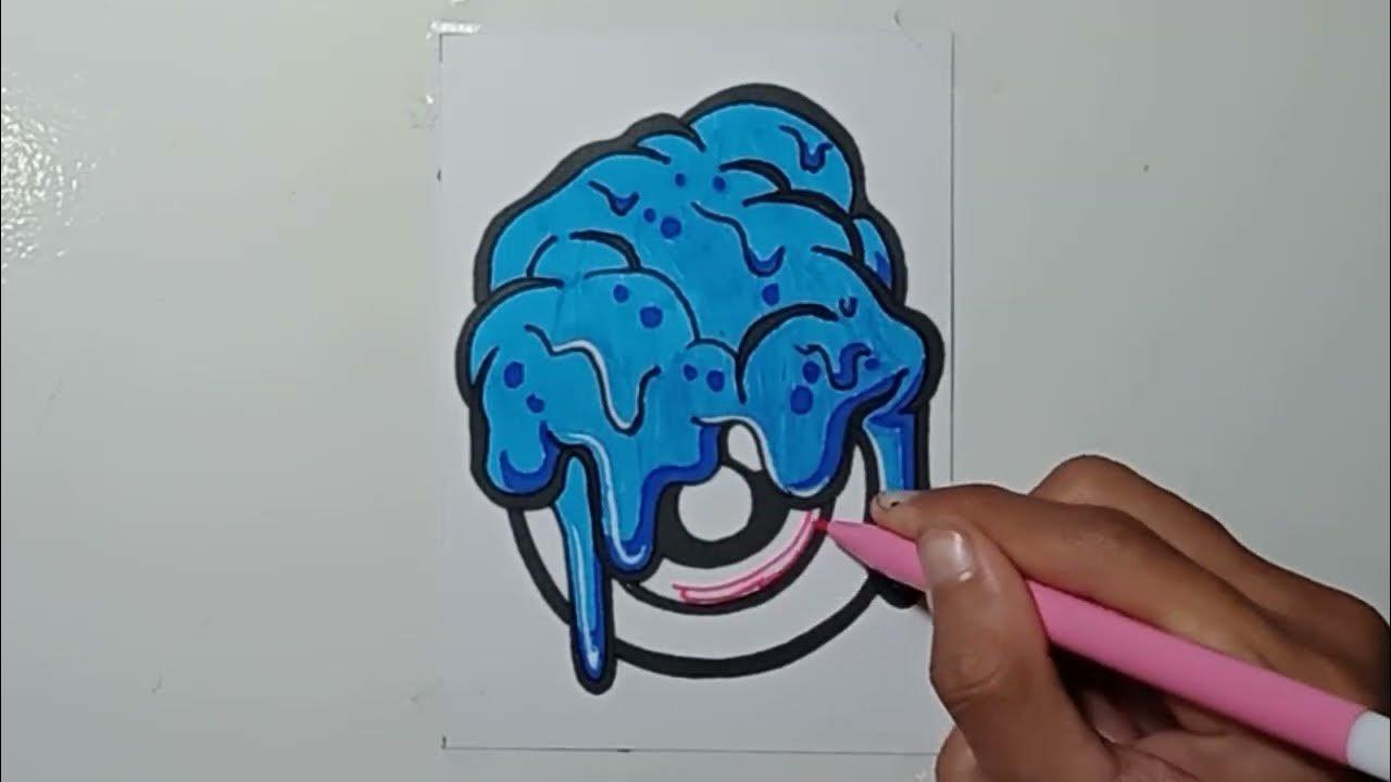 Menggambar Grafity Karakter  ES KRIM MATA Meleleh thumbnail