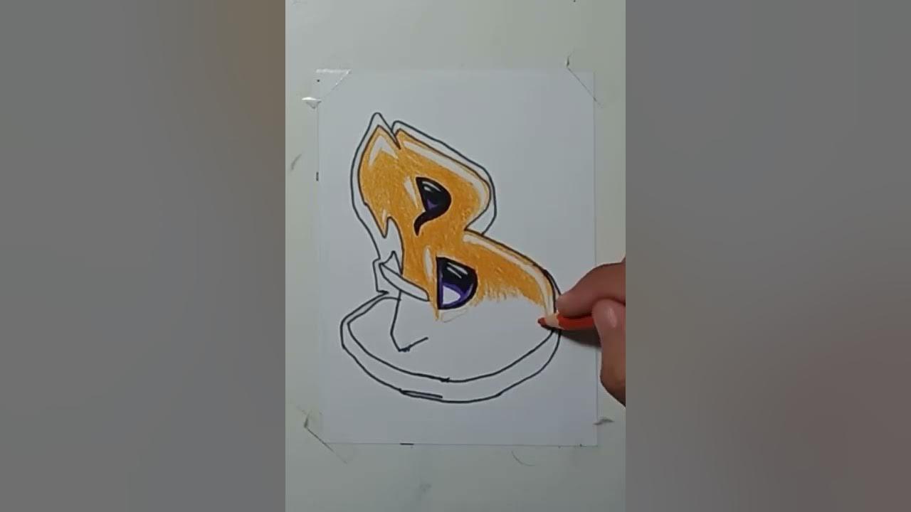 Menggambar Grafity Letter B v3 speed thumbnail