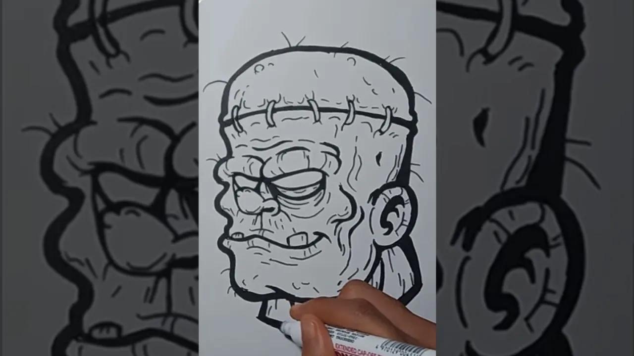 Cara Menggambar Grafiti Karakter Kepala Zombie #11 thumbnail