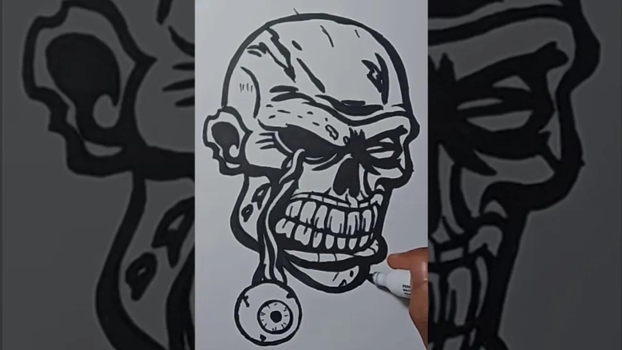 Cara Menggambar Grafiti Karakter Kepala Zombie #10 thumbnail