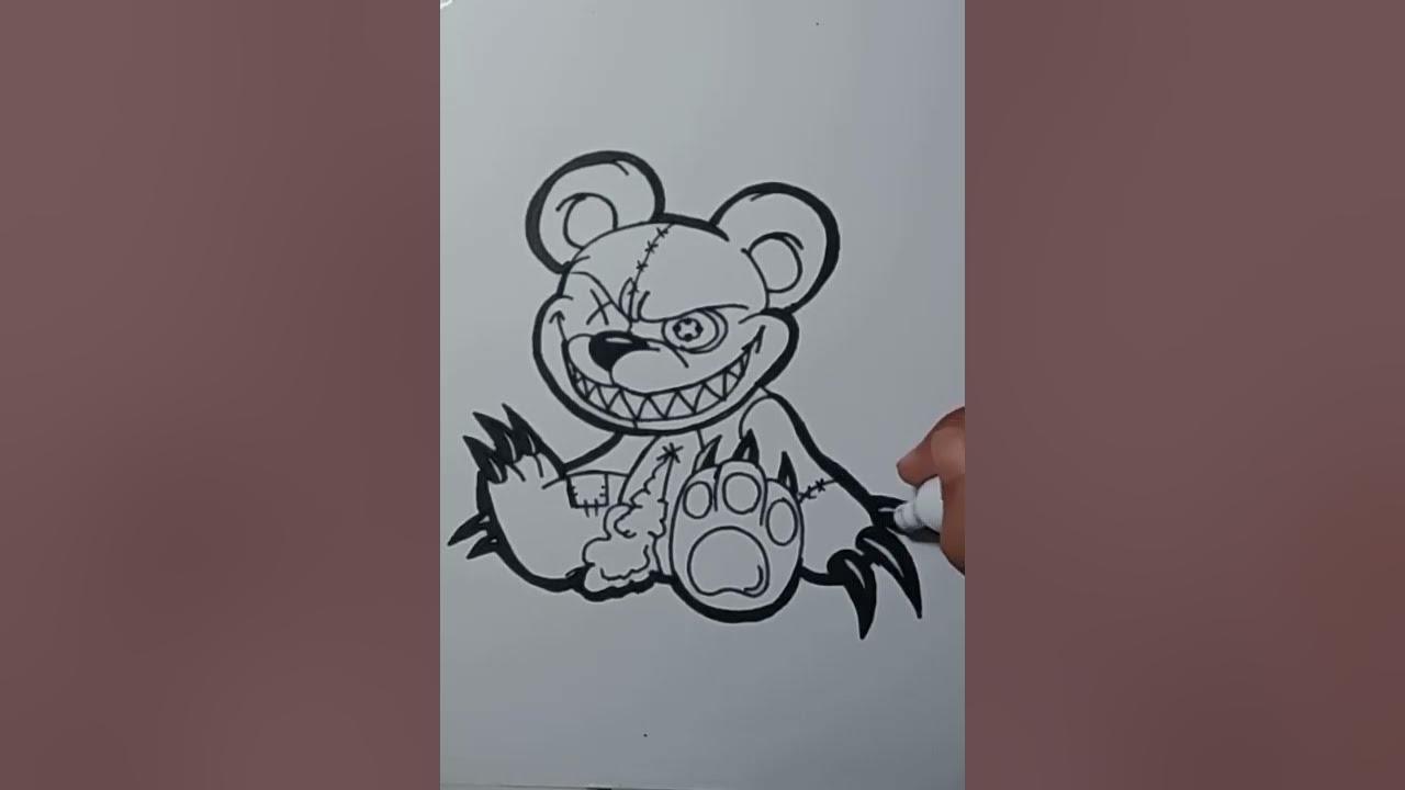 Menggambar Grafity Karakter boneka Beruang thumbnail