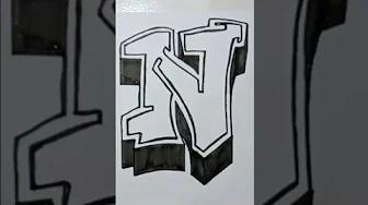 Menggambar Grafity letter N Simpel thumbnail