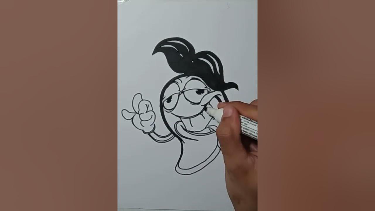 menggambar grafiti karakter Kartun Mangga thumbnail