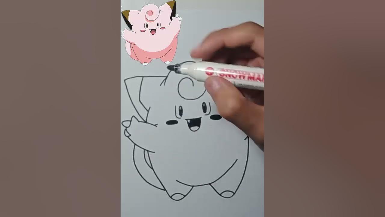 CARA MENGGAMBAR CLEFAIRY MUDAH BANGET thumbnail