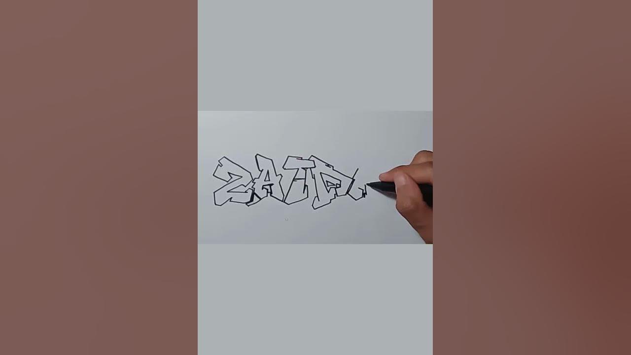 grafity name ZAIDAN#shorts thumbnail