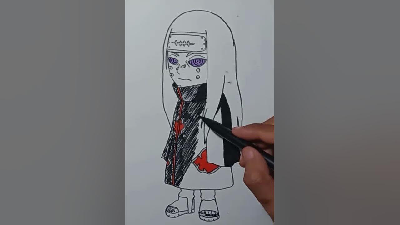 drawing pein ningendo chibi#shorts thumbnail