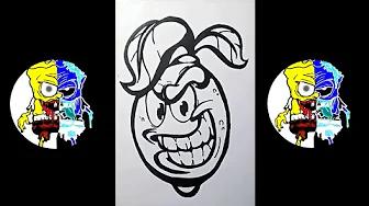 Menggambar Graffiti karakter lemon thumbnail