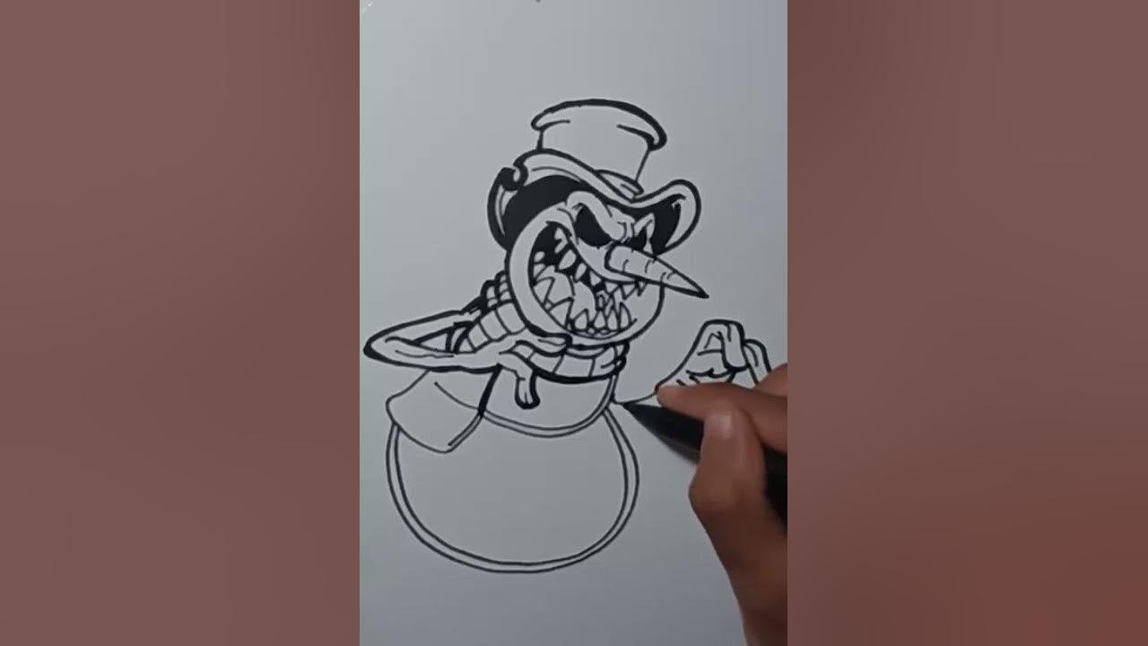 Menggambar Snowman Graffity thumbnail