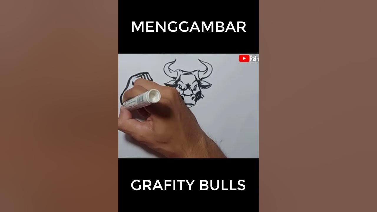 Drawing grafity karakter Bulls #Shorts thumbnail