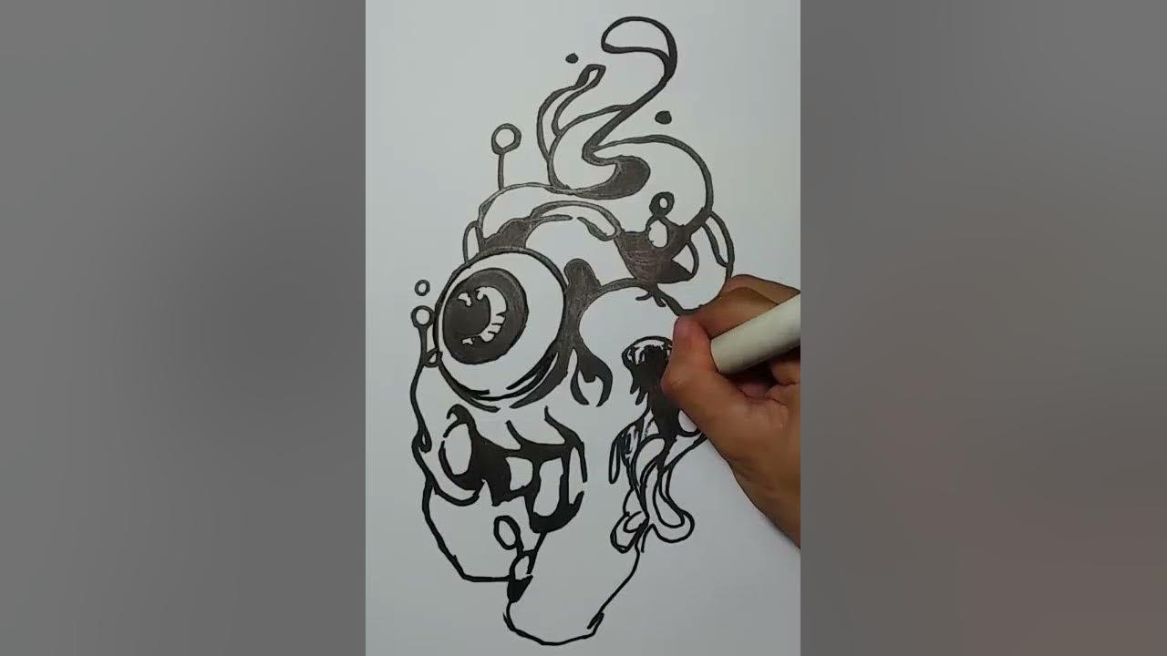 Drawing grafity karakter#Shorts thumbnail