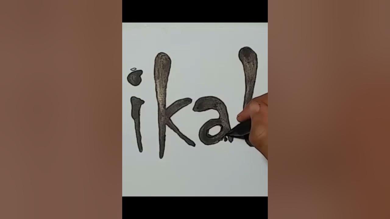 Drawing Grafity Name IKAL #Shorts thumbnail