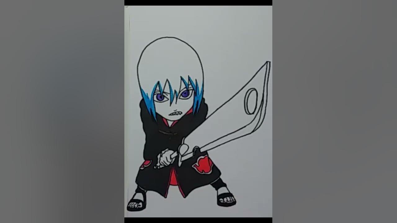 Drawing Chibi Suigetsu Akatsuki / Naruto #Shorts thumbnail