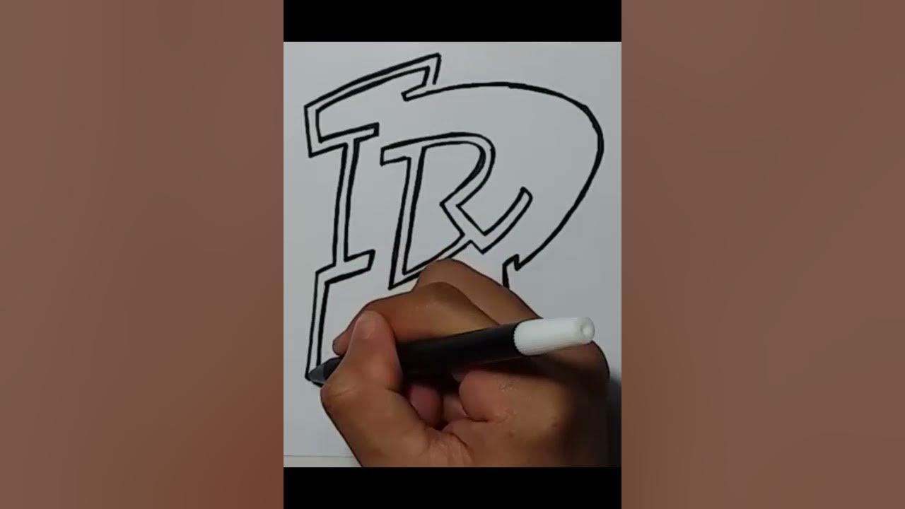 Drawing Grafity Letter D #Shorts thumbnail