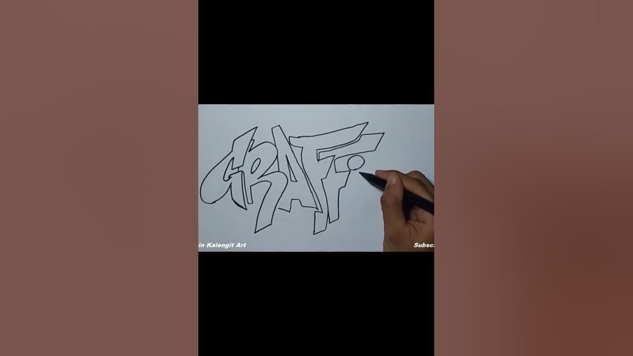 Drawing Grafity Letter (#Shorts) thumbnail